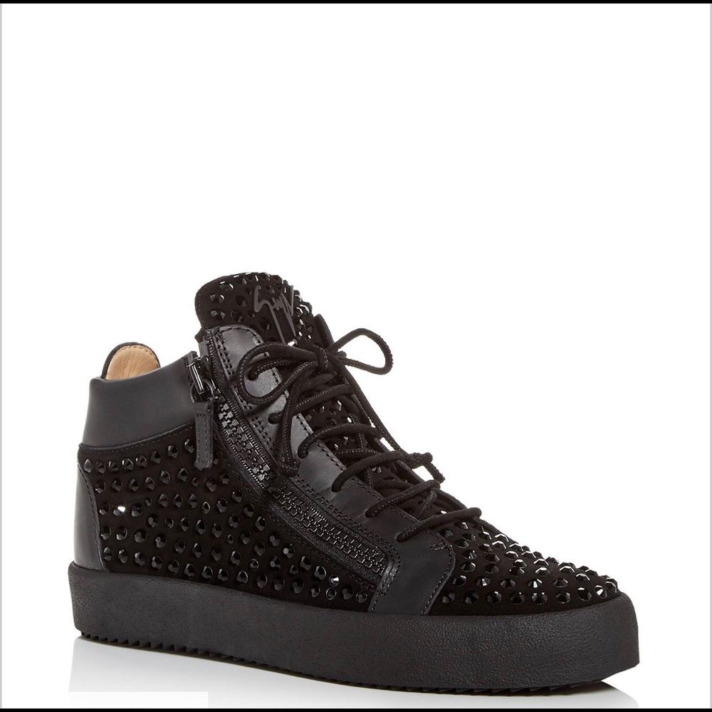 Giuseppe Zanotti
Men's Swarovski Suede  Sneakers